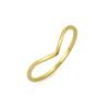 Minimalist High End Matte Circle Vacuum Gold Plated Non Tarnish Stackable Rings For Women Elegant Jewelry Set