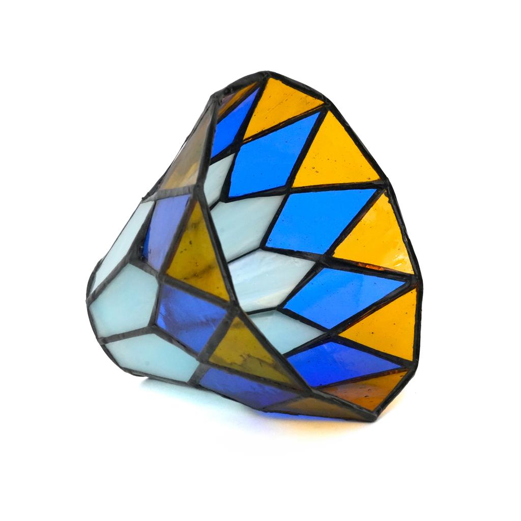 Modern Stained Glass Lampshade, Replacement Lamp Shades with Fan Light, Wall Lamp and Chandeliers