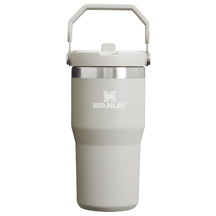 Stanley 1913 Iceflow Flip Straw Vacuum Insulated 20oz 2.0 Tumbler, Ash, 0.59L