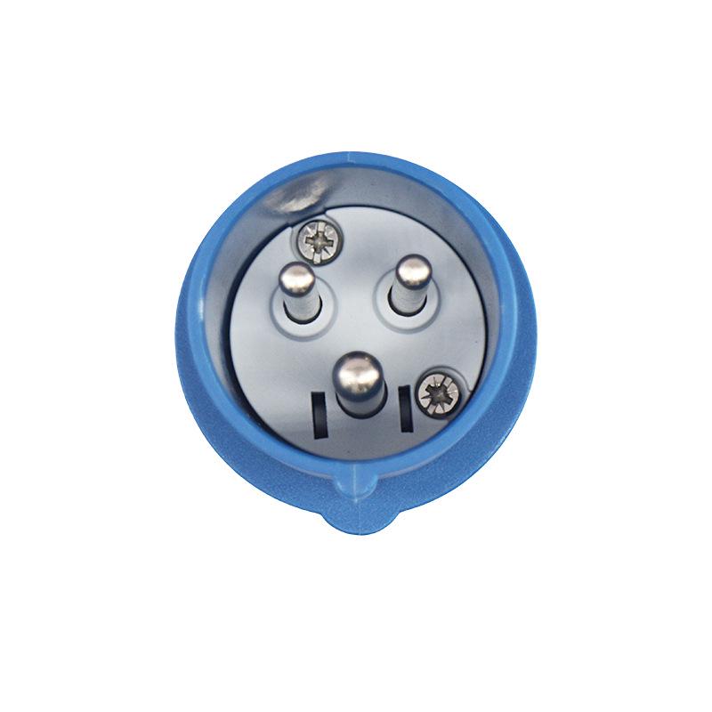 Industrial 32A 3-Pin IP44 Waterproof Plug & Socket Set, 250V Flame-Resistant Connector