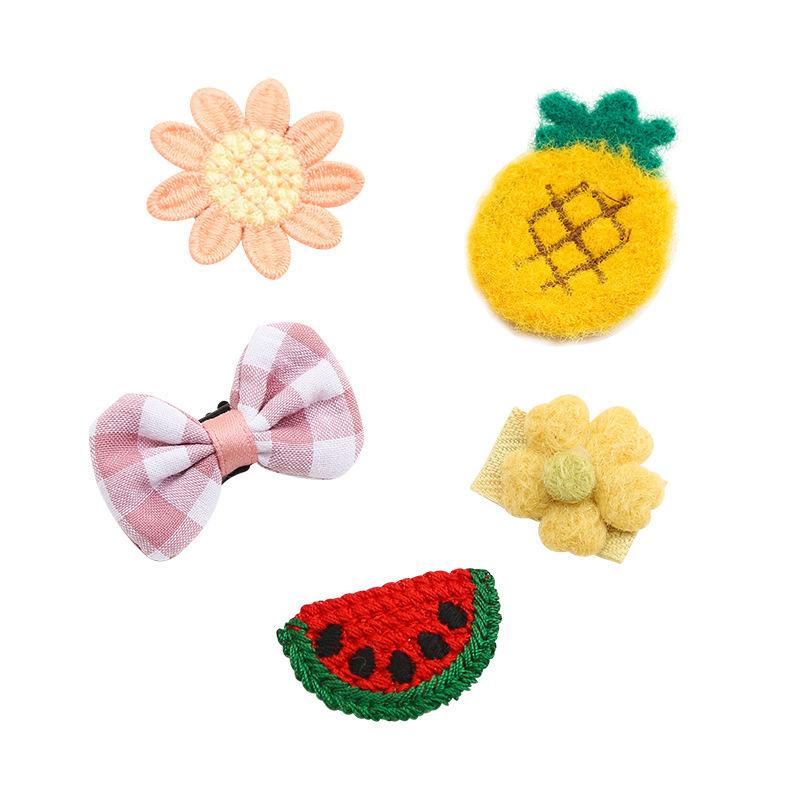 Baby Hair Clips Hair Volume Less Baby Sweat Hair Clips Do Not Hurt Hair Newborn Baby Short Hair bb Clip Princess Cute Headwear