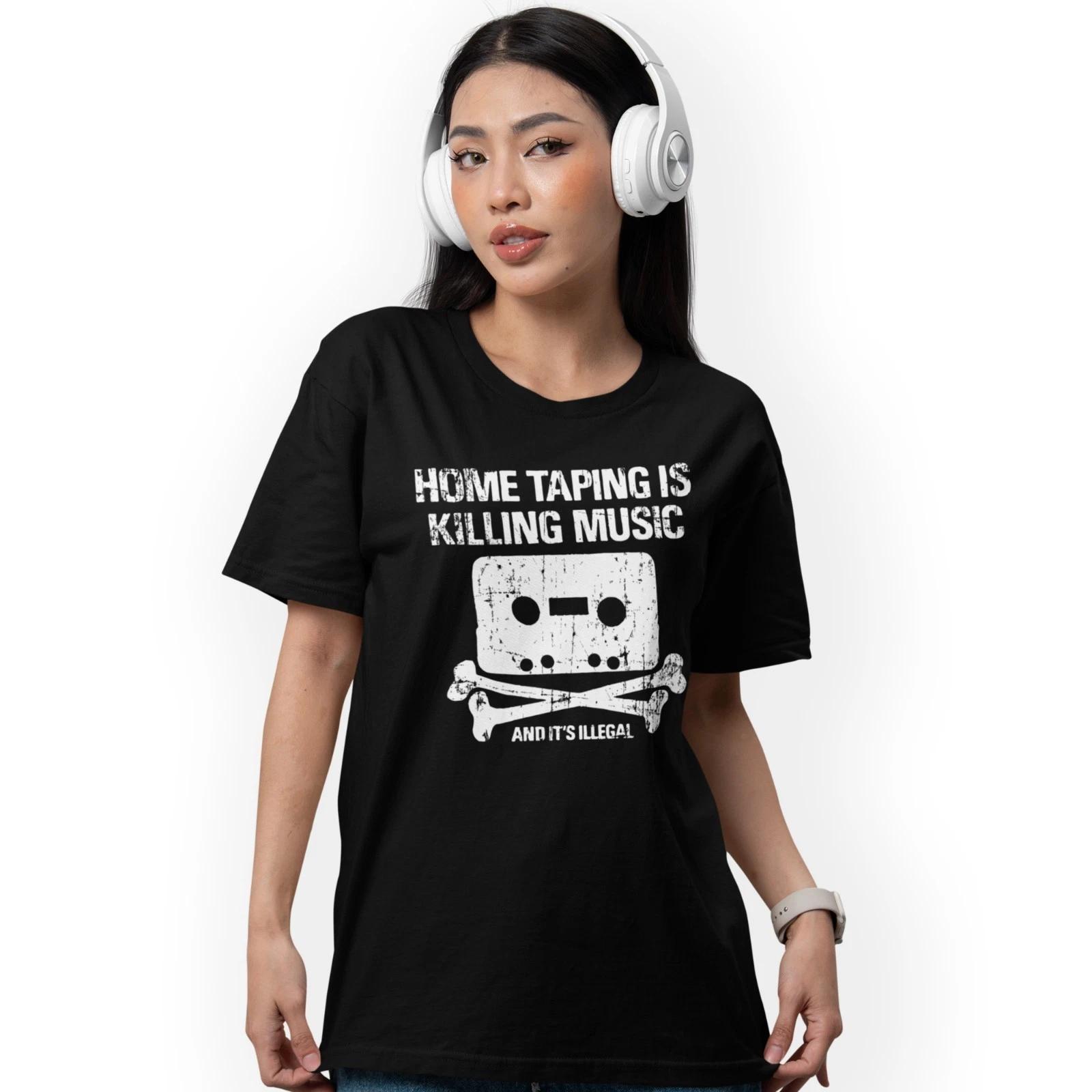 Home Taping is Killing Music T-Shirt Retro Style Birthday Gift Size S - 3XL M