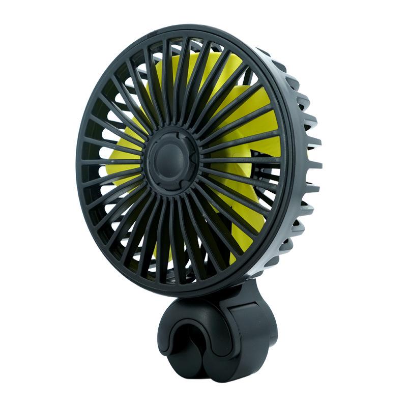 

USB 5V Compact Rear Seat Car Fan with Three-Speed Adjustment and Large Airflow чёрный