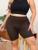 Chiloți modelatori pentru coapse pentru femei, pantaloni scurți slip, talie înaltă, control abdomen, corset, modelator de corp fără cusături, COFFE 1XL-4XL