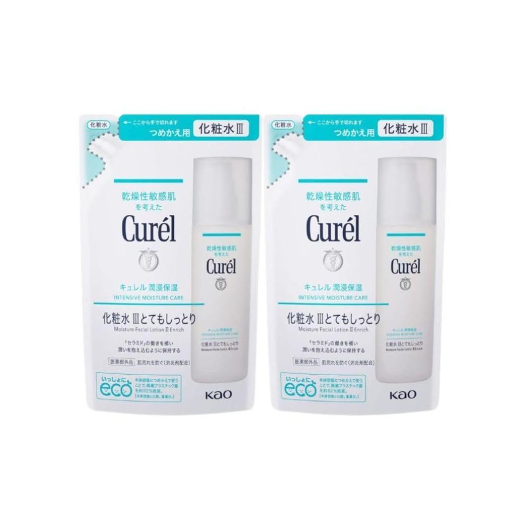 [Set of 2] Curel Lotion III, Very Moisturizing, Refill, 130ml X 2