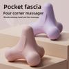 Čtyřhranná fasciální míček Masáž chodidel Ramen Krk a Pas Cvičení svalů Relaxace Jóga Meridián Fitness Míčky