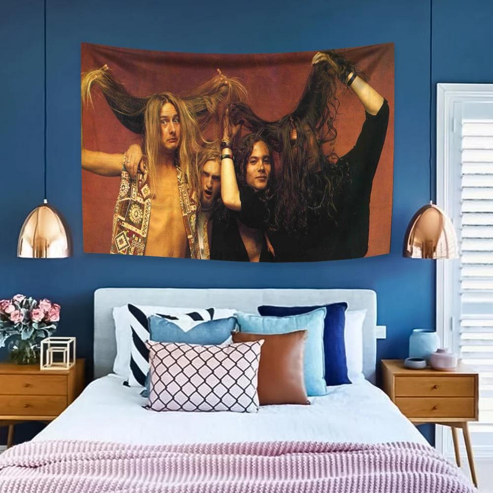 

Rock Band Tapestry AAlice In Chains Music Home Decor Aesthetics Bedspread Wall Hanging Carpets Dormitory Covering Cloth 74x94cm(29x37in)