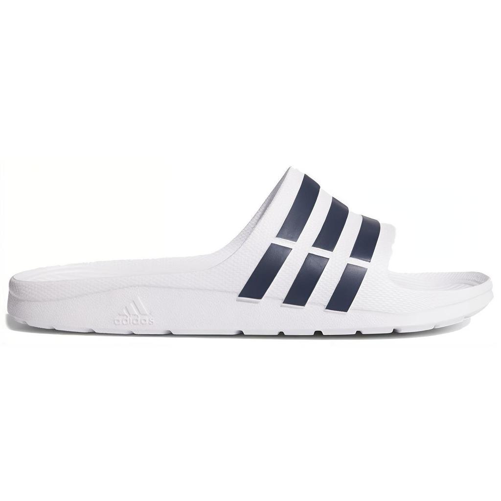 Adidas Duramo Slide (Unisex) White / Dark Navy Slide Slippers F32892