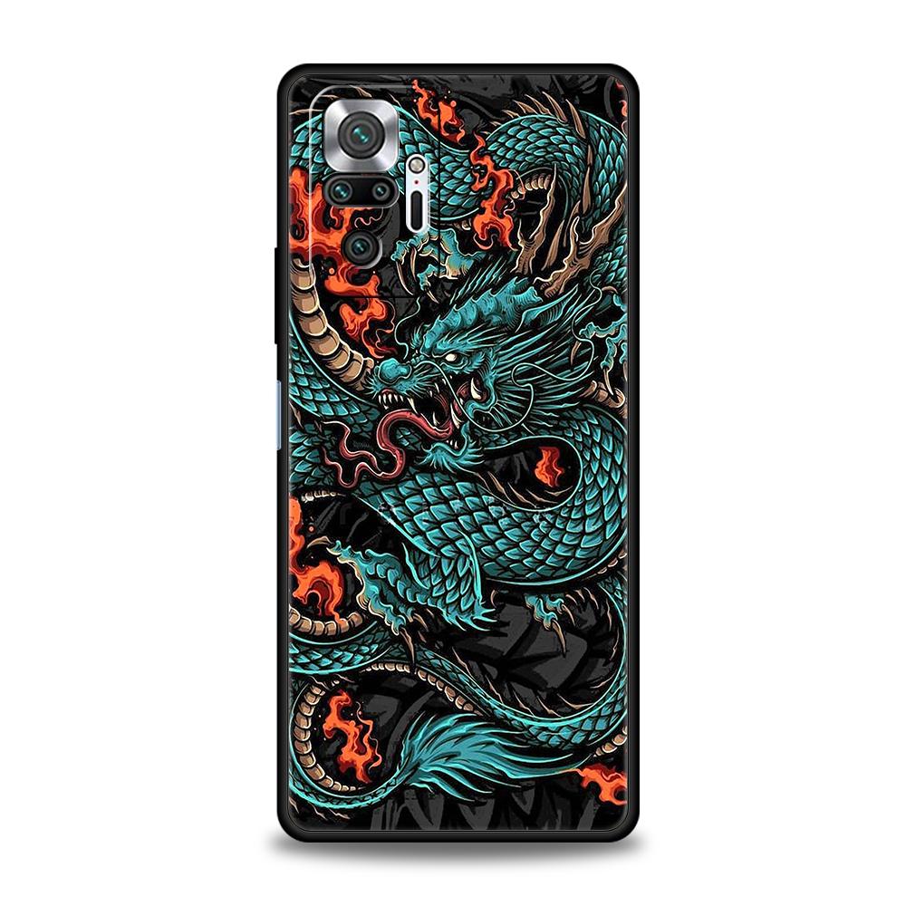 

Illusory Color Chinese Dragon Phone Case Cover for Redmi 14C 10C 9 Note 14 13 12 10 11 Pro Plus K40 K50 Pro Plus Soft TPU Shell Note 14 Pro Plus