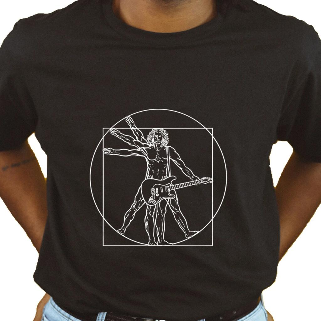 Unisex Slim Fit T-Shirt - Vitruvian Rock - Music Band Present Father's Day Gift