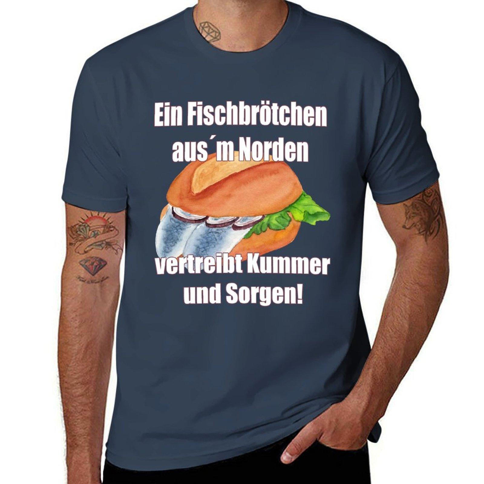 Fish Sandwiches From The North Tshirt Regular Fit Plain Tee Shirt S
