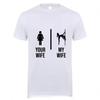 Herren Dein Frau Mein Gamer Grafik T-Shirt, Lustiges Gaming Shirt, Ehemann Geschenk, Jugend Tops, T-Shirt, Comic T-Shirts