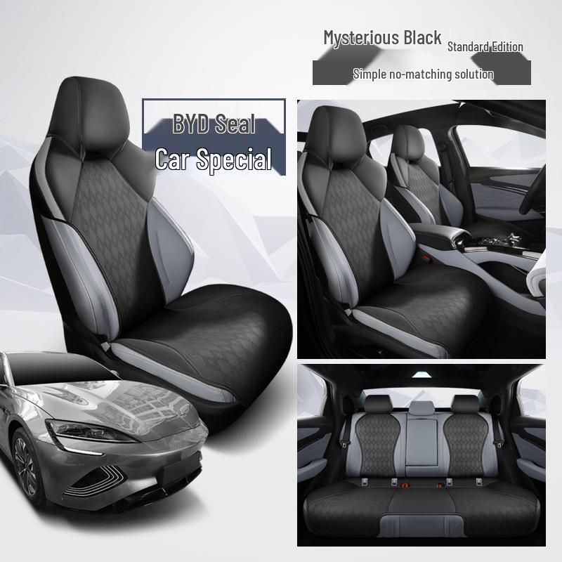 BYD Seal Seat Cover: Perforated, Breathable, Luxurious, Half-Pack Cushion for All Seasons.