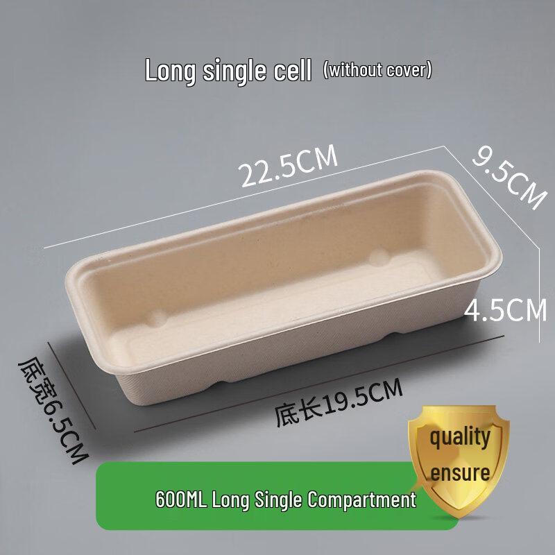 ZISIZ Disposable 4-Compartment Biodegradable Pulp Food Container