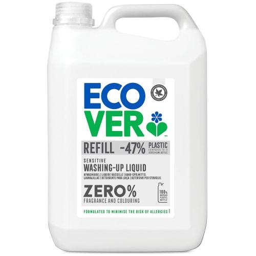 

ECOVER Ecover Zero Dishwashing Detergent Refill, 5000ml, Large Capacity, Commercial Use, Fragrance-Free, Color-Free, Gentle on Skin, Plant-Based