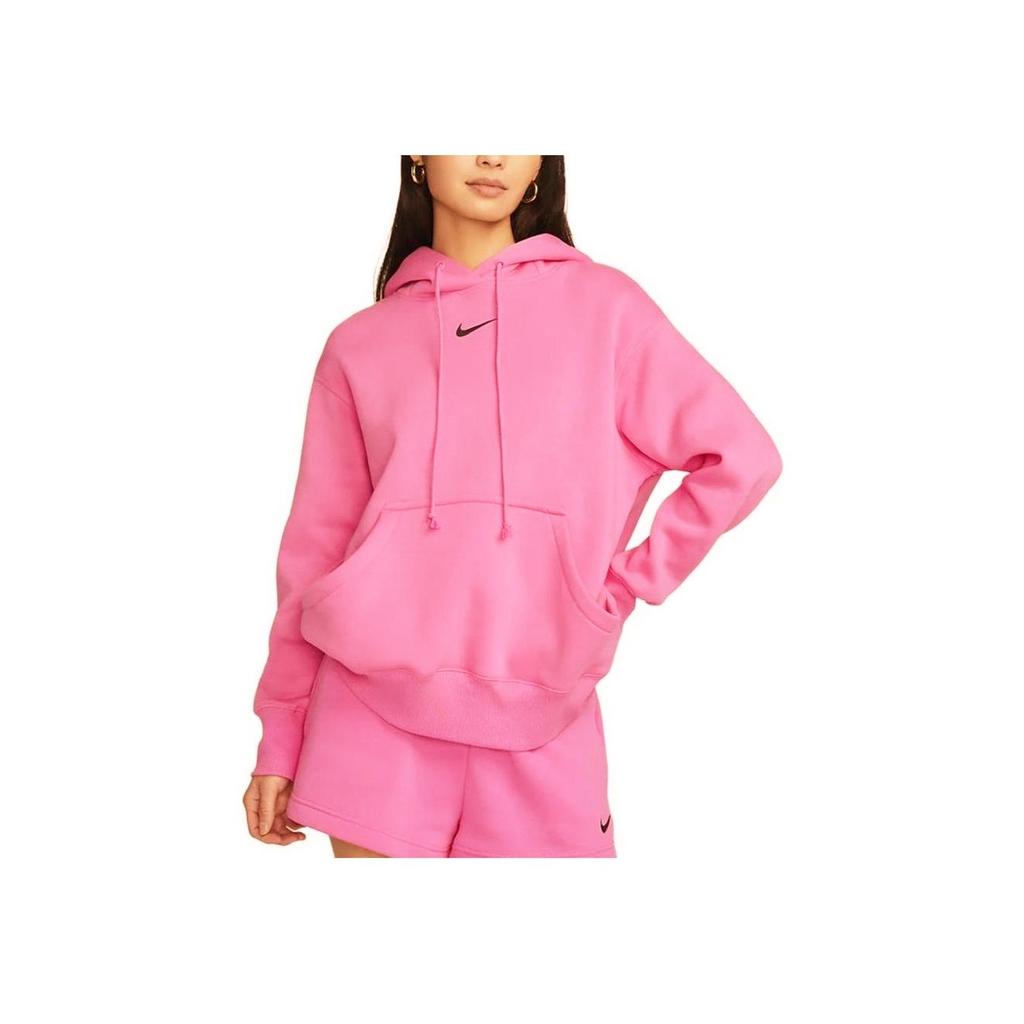 Nike Phoenix Fleece Mikina s kapucí Dámské Topy Hravě-Růžová DQ5861-675