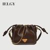 Autumn Winter Retro Fashion One-Shoulder Messenger Bag Casual Chain Bucket Bag