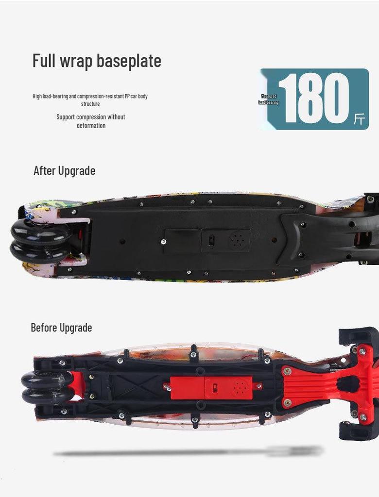 Kinder-Klapproller mit blinkenden Rädern für 2-8 Jahre