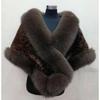 Artificial imitation fur coat women's medium and long imitation mink hair  new imitation fox fur collar shawl