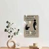 Vintage Spanish Tin Sign Toilet Reminder, 2D Flat Metal Wall Art, Retro Bathroom Decor for Home Bedroom Dining Room