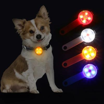 LED Dogs Collars Anti Loss Pendant Waterproof Night Safety Dog Cat Collar Glowing Pendant Pet Supplies with Light Pet Pendant