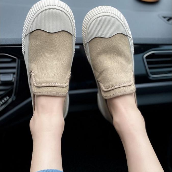 Women Wear Canvas Shoes In Spring and Summer Breathable Thick Soled Anti-skid Fashionable and Versatile Casual Shoes