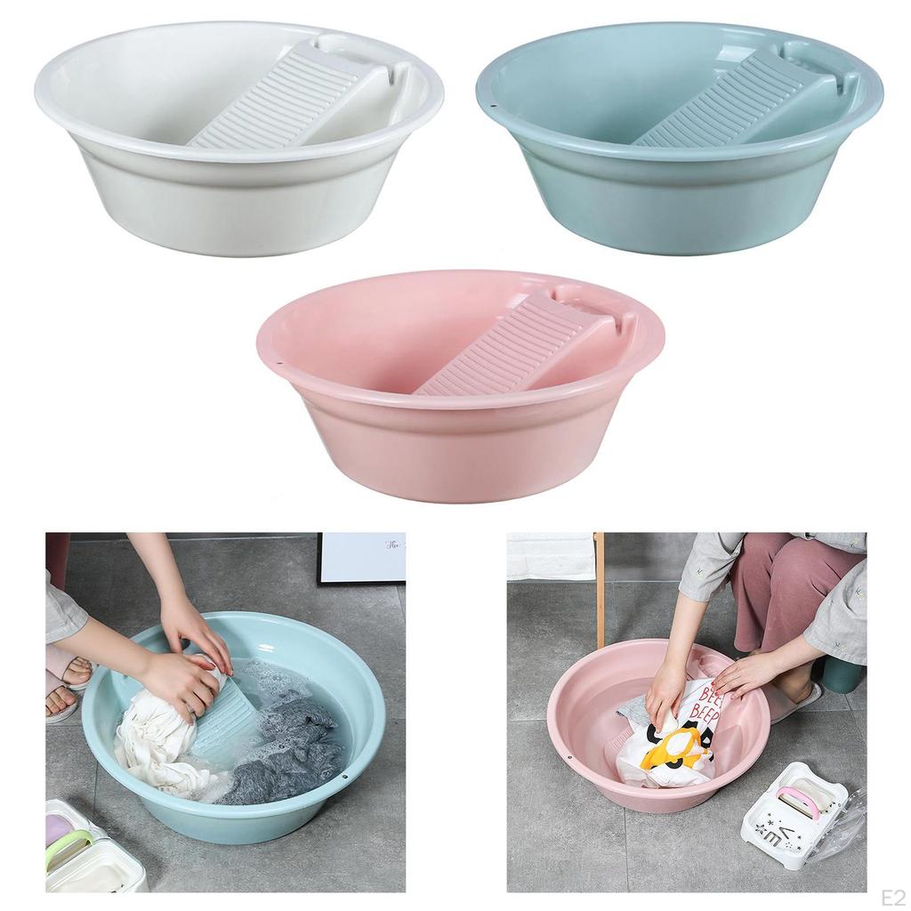 Washboard Basin Clothes Hand Wash Board Sturdy Convenient Lightweight Portable Laundry for
