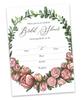 Inkdotpot 30 Einladungen zur Brautparty, Blumenmuster, Hochzeitseinladungen zum Ausfüllen, blanko