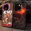 Anime B-Baki Hanma Phone Case For iPhone17,16,15,14,13,12,11 Plus,Pro Max Colored Silver Plated Inside Cover