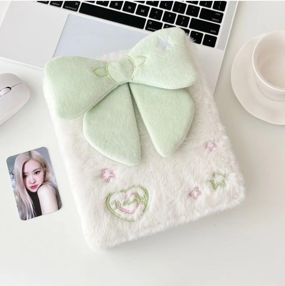 

Каваи А6 Бант K-pop Папка для Покардов Коллекционная Книга Идол Плюшевый Держатель для Покардов Альбом для Покардов