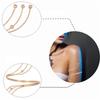 Adjustable Metal Open Bangle Bracelet For Women Fashionable Upper Arm Bracelet Arm Jewelry for Evening Party Banquet
