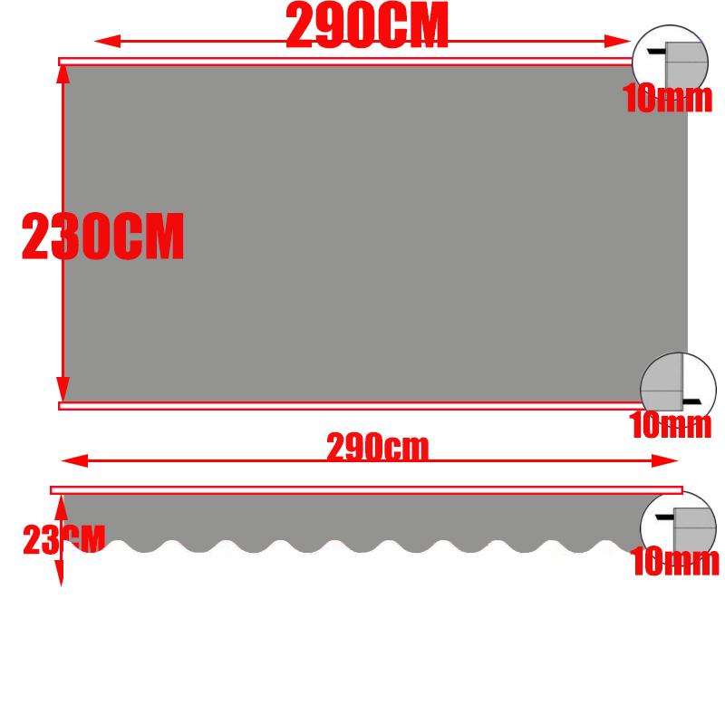 Tewango Custom Outdoor Awning Waterproof Fabric Store Curtain Balcony Canopy Cover UV Block Sunscreen Rain Tarp Strip Cloth