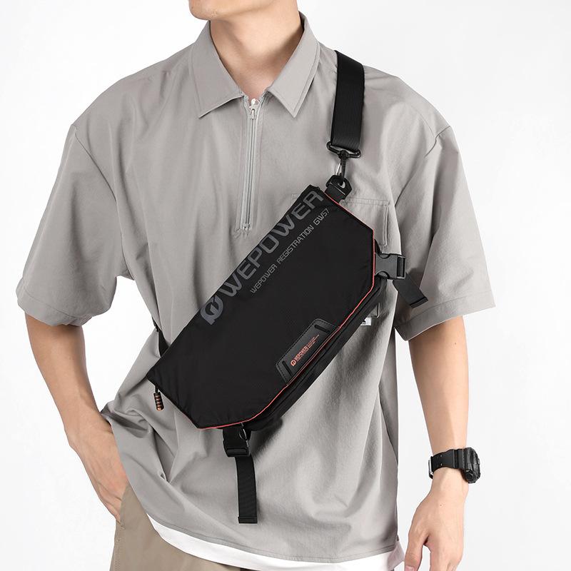 WEPOWER Multifunctional Large Capacity Crossbody Bag Casual Premium Shoulder Bag Men's Breast Bag Small Satchel