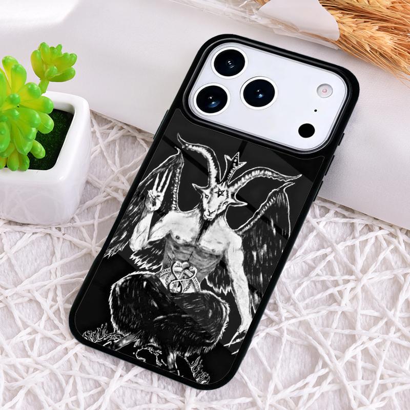 Devil Satan Phone Case for iPhone 17 Air 16 15 11 12 14 13 Pro Max Shockproof Cover