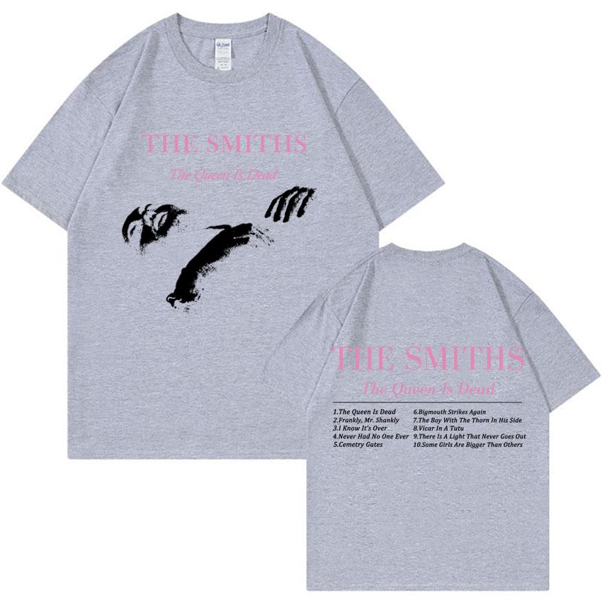 The Smiths The Queen Is Dead Morrissey Print Oversized Tshirt Fashion Punk Rock Band Tshirts Streetwear Unisex Comfort T Shrit