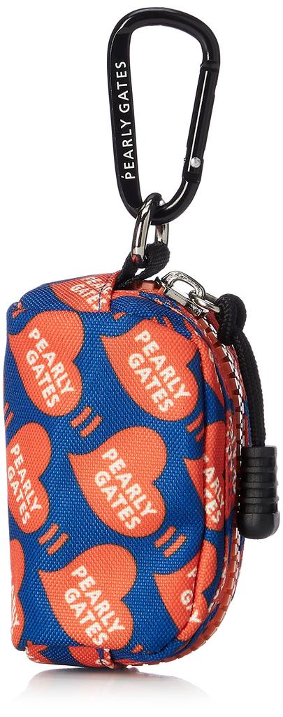 PEARLY GATES Unisex Ball Pouch, Pop Heart Pattern, W90 X H50 X D50 / 053-2184405 111_Blue Base FR