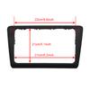 Black Made With ABS Car Stereo Fascia Frame Panel For Easy Installation Stylish Car Radio Fascia Black