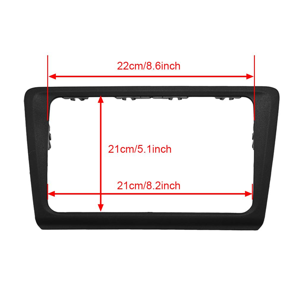 Black Made With ABS Car Stereo Fascia Frame Panel For Easy Installation Stylish Car Radio Fascia Black