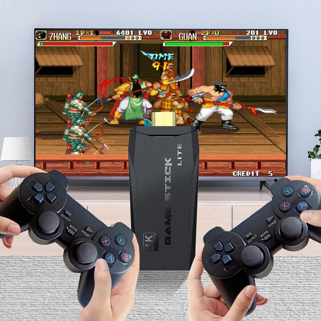 New M8 Retro Wireless Game Console with Dual PS1 Arcade HD Controllers