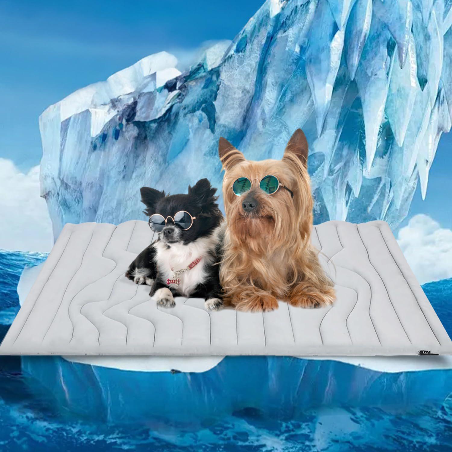 

Waterproof Pet Ice Pad Summer Dog Cat Cool Pad Sleeping Pad Heatstroke Cooling Pet Dual-purpose Pad M