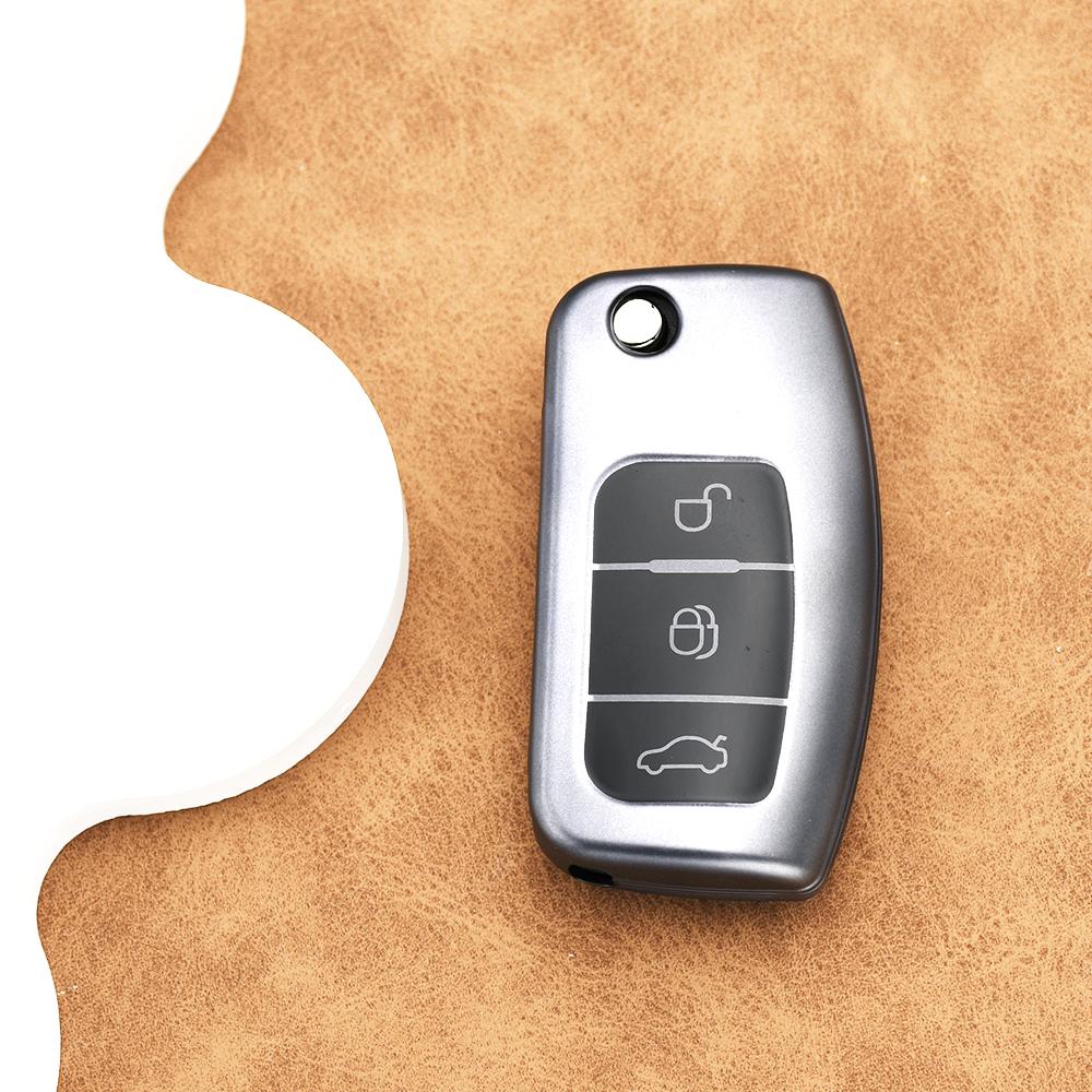 

Keyless For Ford Ecosport Kuga Escape Falcon B-Max C-Max Focus 2 MK2 Fiesta Mondeo Galaxy Car Key Case Cover Shell Fob keychain