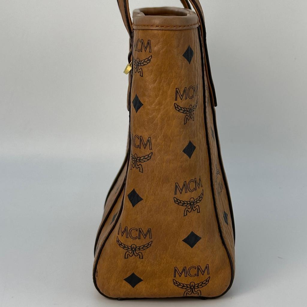 [Pre-Owned] Toni Classic Monogram Print Tote Crossbody Shopping Bag - Good #NC2OR2