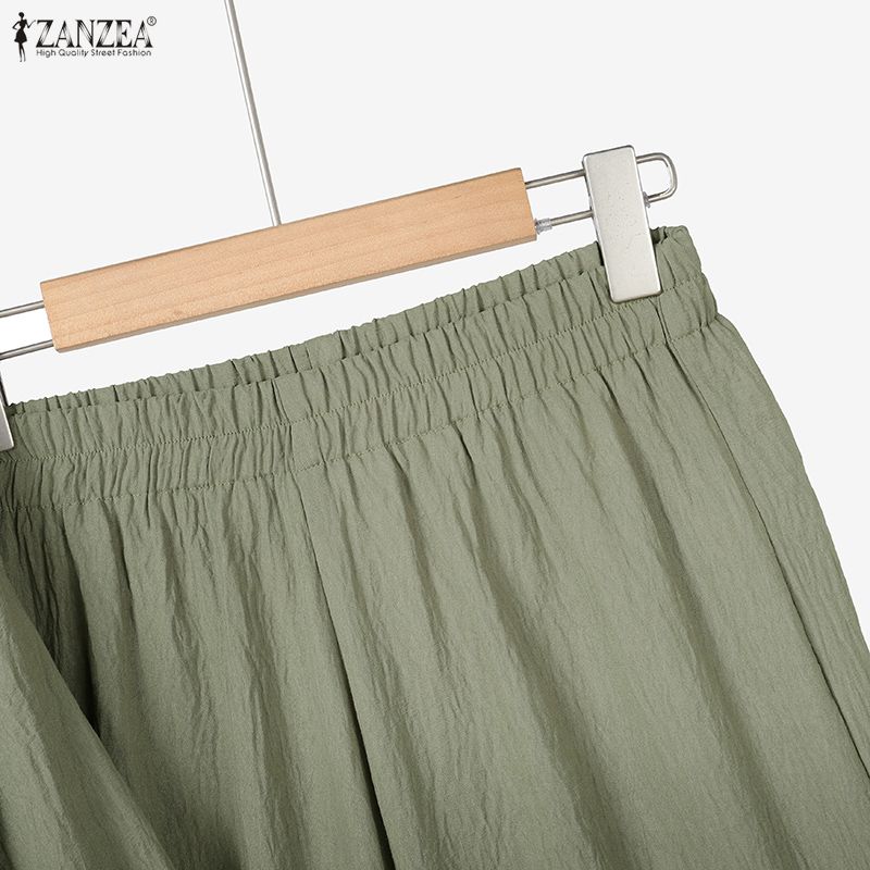 ZANZEA Women Long Cardigan Blouse and Pants Casual Two Piece Suit Sets