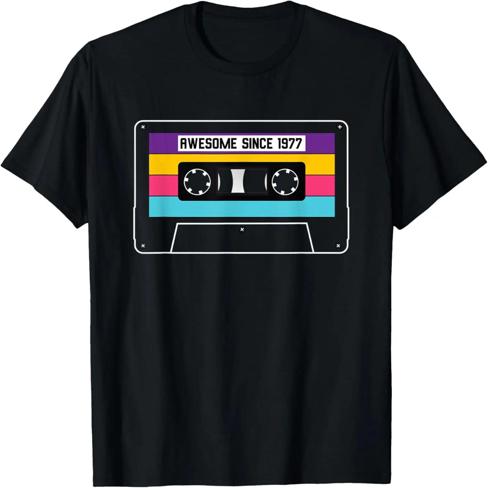 42nd Birthday Gift  Vintage 1977 Mixtape  Retro 42 Year Old T-Shirt XXXXXL разноцветный