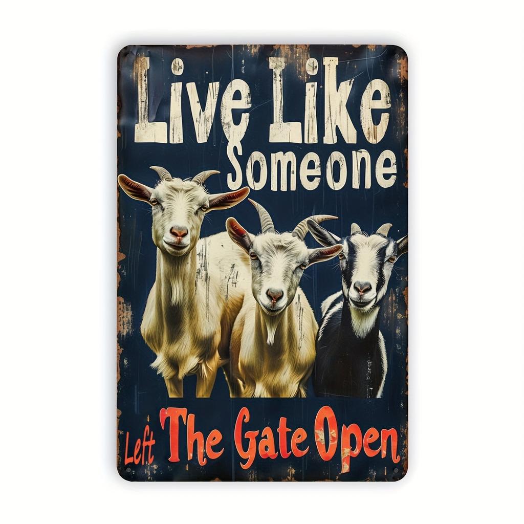 2D Vintage Iron Metal Tin Sign with Protective Coating and Universal Design Perfect for Home Office or Commercial Space