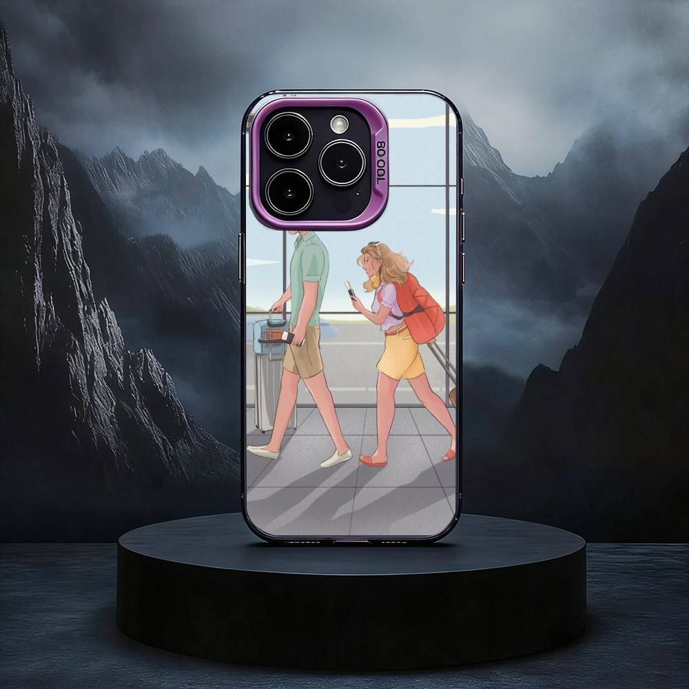 People We Meet on Vacation Black Candy silver phone case Phone Case For iPhone17,16,15,14,13,12,11 Plus,Pro Max