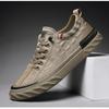 Canvas Herrenschuhe Atmungsaktive Jugendstudenten Sneaker Eisseide Stoff Lässig Walking Outdoor Sport Leicht Männlich Fahren Flats Slipper
