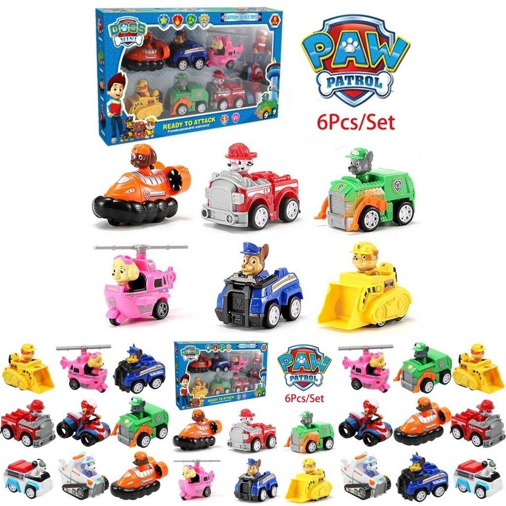 Authentic Paw Patrol Vehicles Set For Kids With Pull Back Action Perfect For Collections