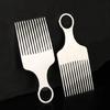 Aluminum Fork Comb Men Personal Grooming Wide Teeth TangleFree Styling Travel Friendly Accessory