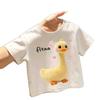 Stylisches Dinosaurier-Cartoon-T-Shirt für Kinder - Dünnes Sommeroberteil mit kurzen Ärmeln